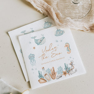 Under the Sea Birthday  Napkin