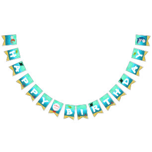 Under The Sea Birthday Ocean Animals Water Bubbles Bunting