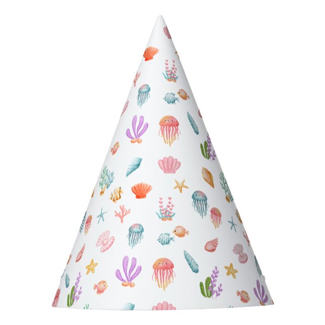 Under The Sea Birthday Party Hat (Front)