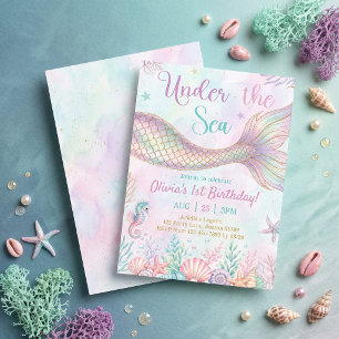 Under The Sea Birthday Party Invitation
