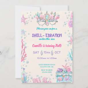 Under the Sea Birthday Party Invitation