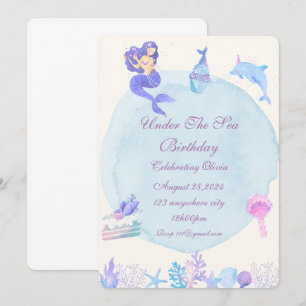UNDER THE SEA BIRTHDAY PARTY INVITATION