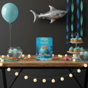 Under the Sea Birthday Party Invitation Coral Reef