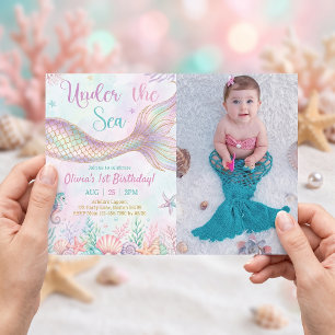 Under The Sea Birthday Party Invitation Photo