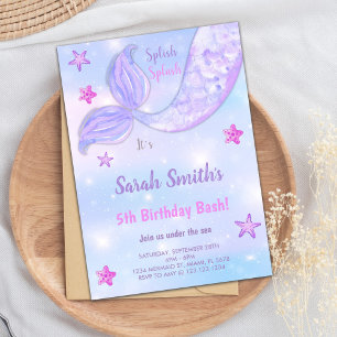 Under the Sea Birthday Party Invitations