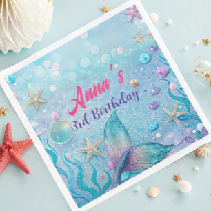 Under the Sea Birthday Party  Napkin
