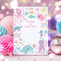 Under The Sea Birthday Party Note Card