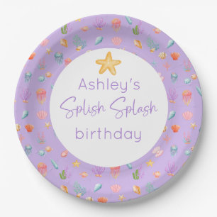 Under The Sea Birthday Party Paper Plate