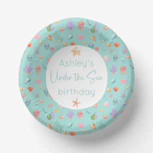 Under The Sea Birthday Party Paper Plate