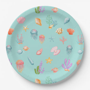 Under The Sea Birthday Party Paper Plate