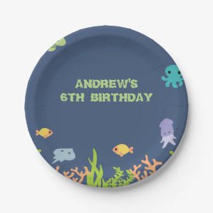 Under the Sea Birthday Party Plate
