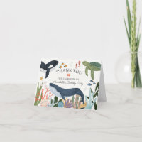 Under the Sea Birthday Party Thank You Card