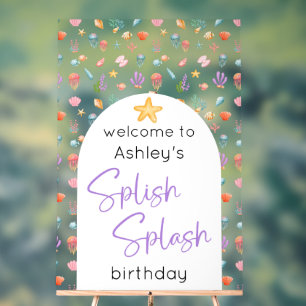 Under The Sea Birthday Welcome Acrylic Sign