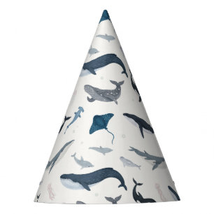 Under the Sea Blue Whale Party Accessories Party Hat