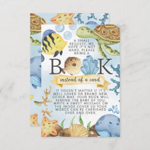 Under the Sea Books for Baby Request Card Insert
