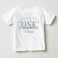 Under the Sea Boy 1st Birthday T-Shirt When I Wake