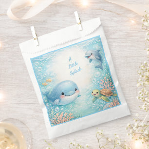 Under The Sea Boy Baby Shower Blue Ocean Whale Favour Bags