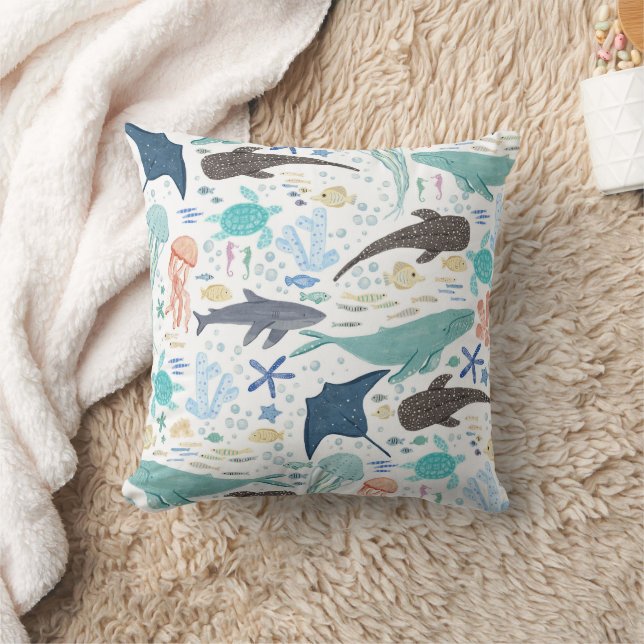 Under The Sea Boy Baby Shower Cushion (Blanket)