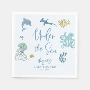 Under The Sea Boy Baby Shower Napkin