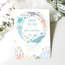 Under The Sea Boys 1st Birthday