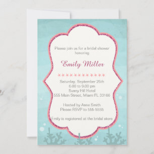under The Sea Bridal Shower Invitation