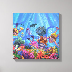 Under the Sea Canvas Print