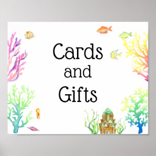 Under The Sea Cards and Gifts Sign