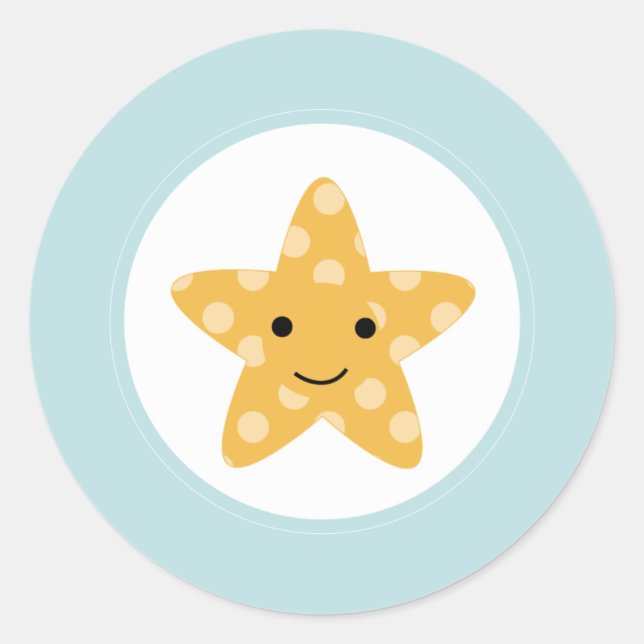 {under the sea} classic round sticker (Front)