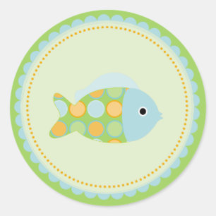 {under the sea} classic round sticker