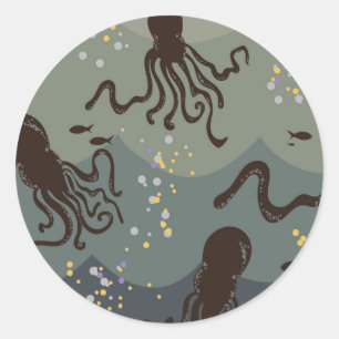 Under The Sea Classic Round Sticker