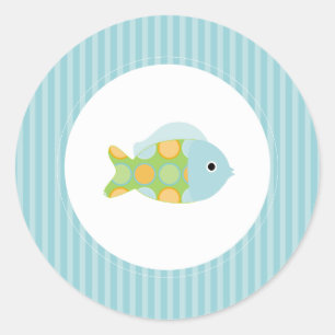 {under the sea} classic round sticker