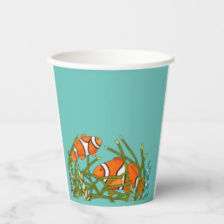 Under The Sea Clown Fish Birthday Paper Cups
