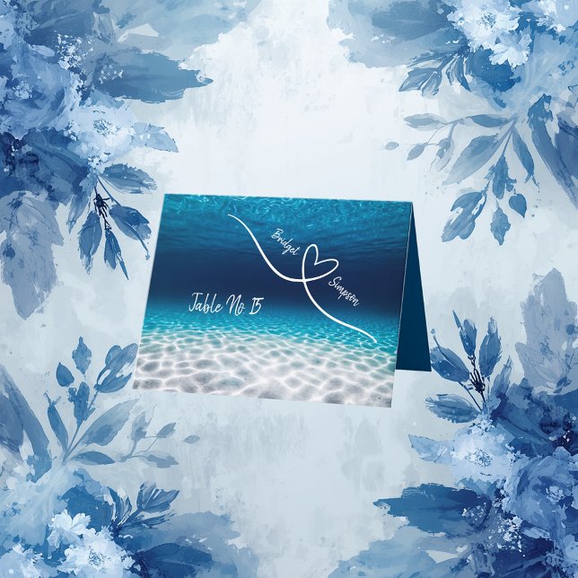 under the sea coastal guest Seating Cards (Creator Uploaded)