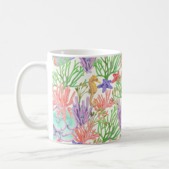 Under the sea coffee mug (Left)