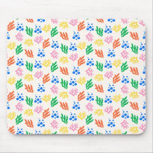 Under the Sea Coral Seamless Pattern Mouse Mat
