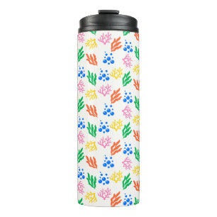 Under the Sea Coral Seamless Pattern Thermal Tumbler
