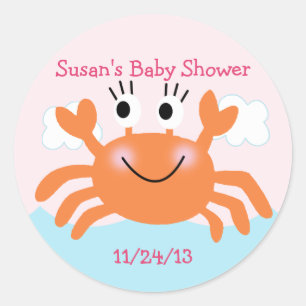 Under the Sea Creatures/Stickers/Cupcake Toppers Classic Round Sticker