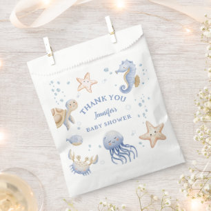 Under The Sea! Cute Blue Boy Baby Shower Favour Bags