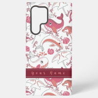 Under The Sea Cute Marine Animals Pattern Print