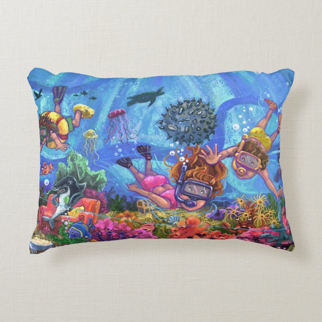 Under the Sea Decorative Cushion (Front)