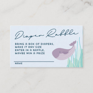 Under the Sea Diaper Raffle Enclosure Card