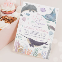 Under the Sea Dolphin Narwhal Sea Life Birthday