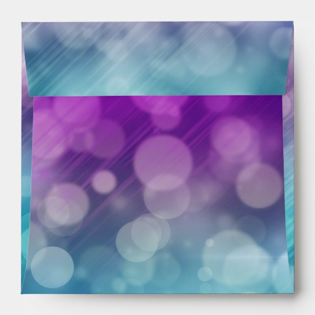 Under The Sea Enchanted Square Invite Envelope (Back (Top Flap))