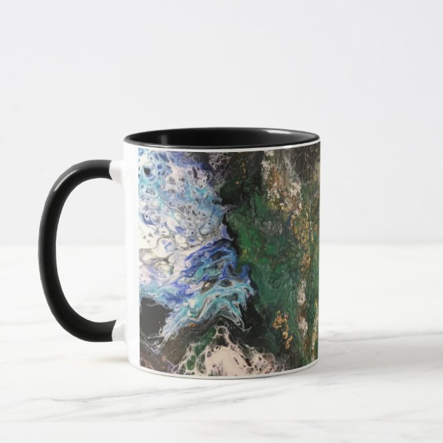 Under the Sea Fairy tale series painting in green  Mug (Left)