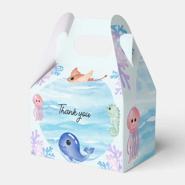 Under the sea  favour box (Front Side)