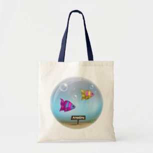 Under the Sea - Fish Bowl Design - Tote Bag