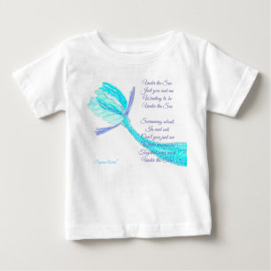 Under the Sea fish tail T-Shirt with poem