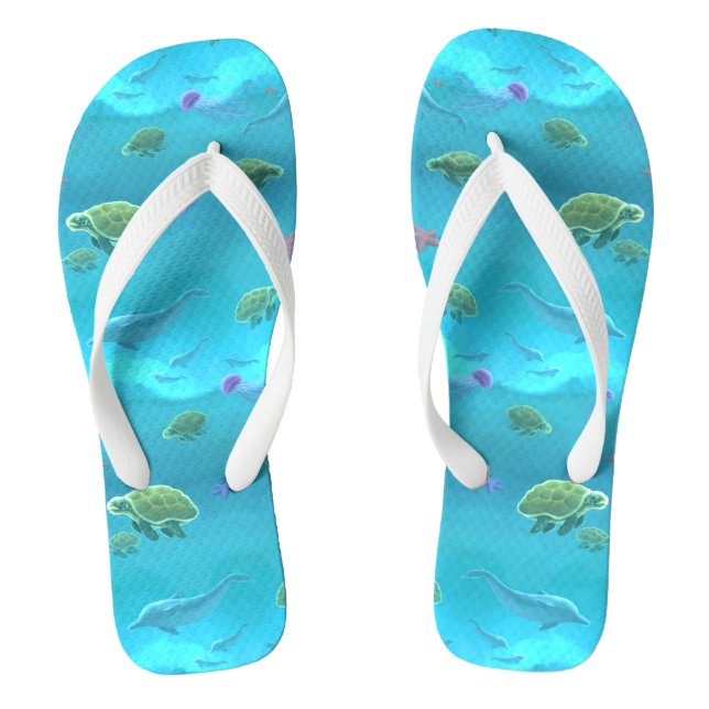 Under the Sea  Flip Flops (Footbed)