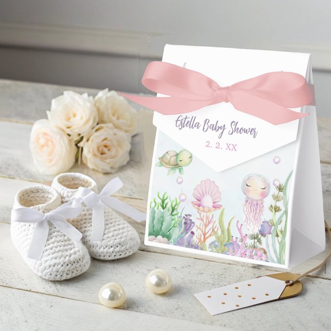 Under the Sea Girl Baby Shower Favour Box (Creator Uploaded)