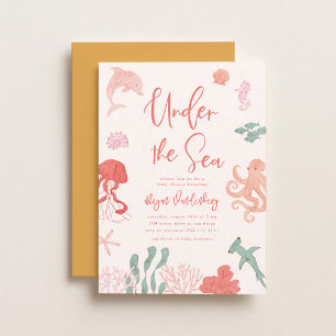 Under the Sea Girl Baby Shower Invite